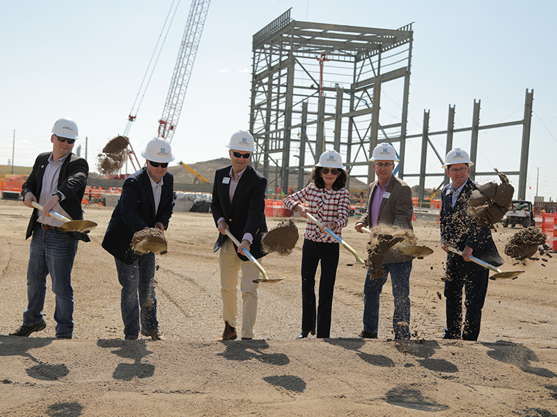 groundbreaking at construction site