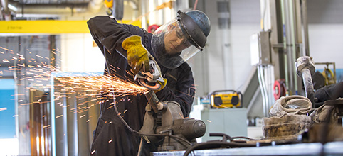 Welder at Dakota Gas