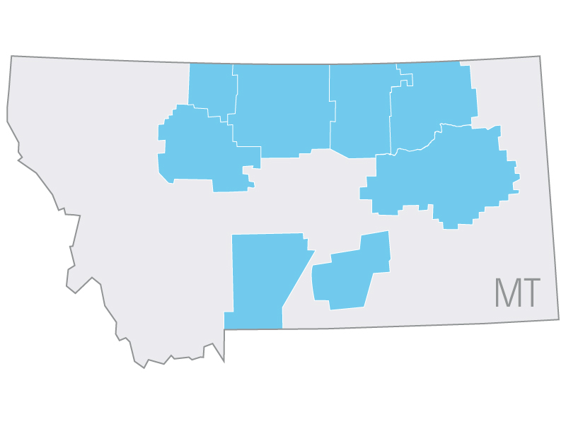 map of Montana