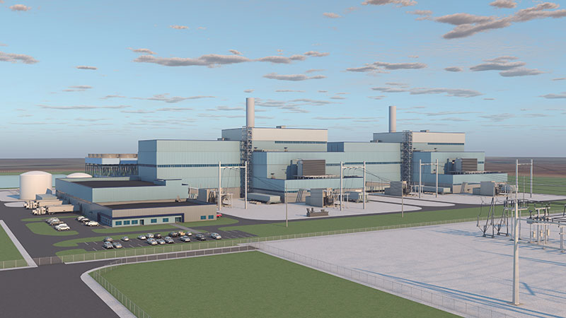 A rendering of the Bison Generation Station