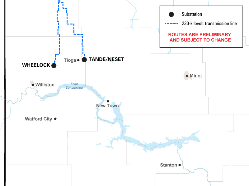 Transmission project map