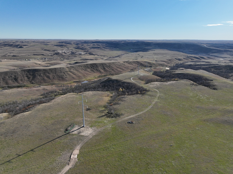 New poles for the LOS-to-Tande Transmission Line